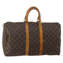 LOUIS VUITTON Monogram Keepall 45 Boston Bag M41428 LV Auth 198543-1