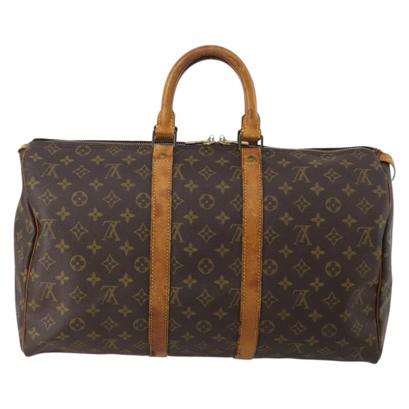 LOUIS VUITTON Monogram Keepall 45 Boston Bag M41428 LV Auth 198543