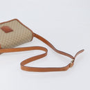 CELINE Macadam Shoulder Bag PVC Leather Beige Gold Tone Auth 198545-7