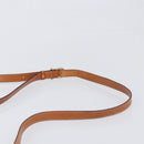 CELINE Macadam Shoulder Bag PVC Leather Beige Gold Tone Auth 198545-8
