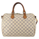 LOUIS VUITTON Damier Azur Speedy Bandouliere 30 Bag 2way N41052 LV Auth 198546-13