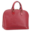 LOUIS VUITTON Epi Alma Hand Bag Castilian Red M52147 LV Auth 198548-1