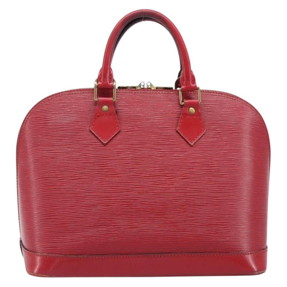 LOUIS VUITTON Epi Alma Hand Bag Castilian Red M52147 LV Auth 198548