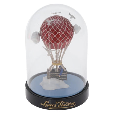 LOUIS VUITTON Balloon Snow Globe Glass VIP Only Clear Red LV Auth 198549A - 0