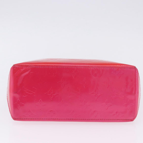 LOUIS VUITTON Monogram Vernis Reade PM Hand Bag Fuchsia Pink M91221 Auth 198550A