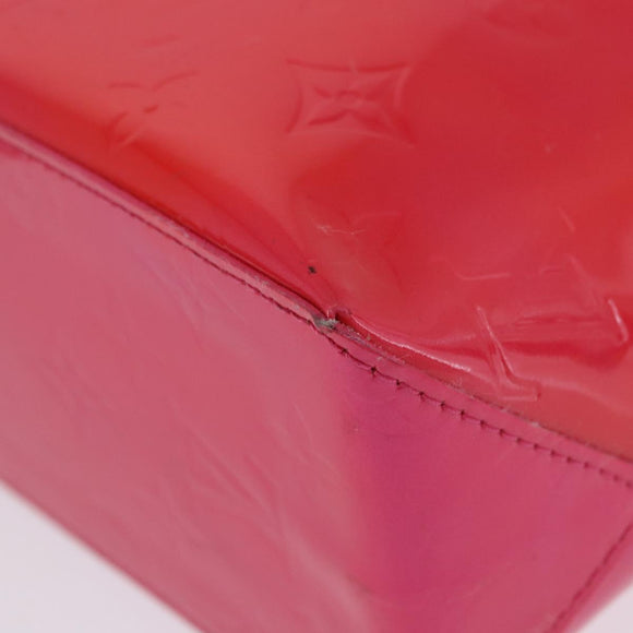 LOUIS VUITTON Monogram Vernis Reade PM Hand Bag Fuchsia Pink M91221 Auth 198550A