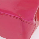 LOUIS VUITTON Monogram Vernis Reade PM Hand Bag Fuchsia Pink M91221 Auth 198550A-18