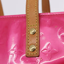 LOUIS VUITTON Monogram Vernis Reade PM Hand Bag Fuchsia Pink M91221 Auth 198550A-19