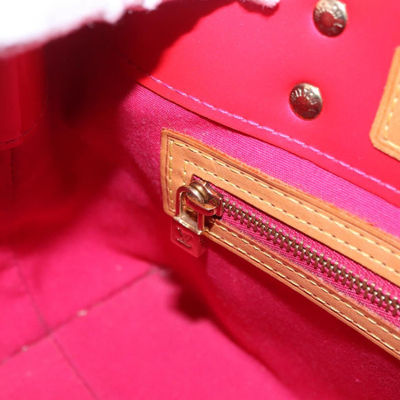 LOUIS VUITTON Monogram Vernis Reade PM Hand Bag Fuchsia Pink M91221 Auth 198550A