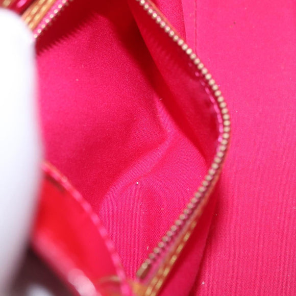 LOUIS VUITTON Monogram Vernis Reade PM Hand Bag Fuchsia Pink M91221 Auth 198550A