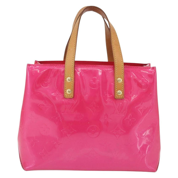 LOUIS VUITTON Monogram Vernis Reade PM Hand Bag Fuchsia Pink M91221 Auth 198550A