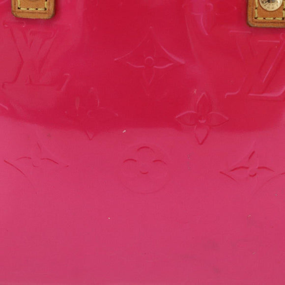LOUIS VUITTON Monogram Vernis Reade PM Hand Bag Fuchsia Pink M91221 Auth 198550A