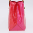 LOUIS VUITTON Monogram Vernis Reade PM Hand Bag Fuchsia Pink M91221 Auth 198550A-4