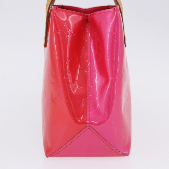LOUIS VUITTON Monogram Vernis Reade PM Hand Bag Fuchsia Pink M91221 Auth 198550A