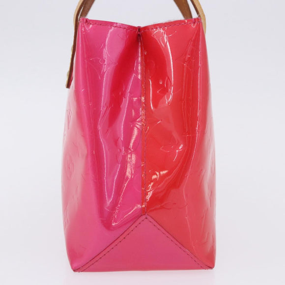 LOUIS VUITTON Monogram Vernis Reade PM Hand Bag Fuchsia Pink M91221 Auth 198550A