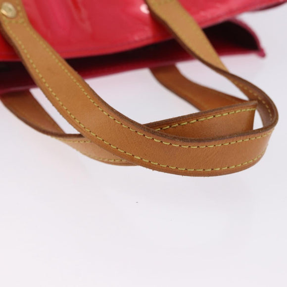 LOUIS VUITTON Monogram Vernis Reade PM Hand Bag Fuchsia Pink M91221 Auth 198550A