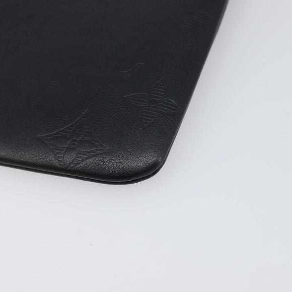 LOUIS VUITTON Monogram Shadow Pochette Discovery PM Black M44335 LV Auth 198551A
