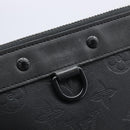LOUIS VUITTON Monogram Shadow Pochette Discovery PM Black M44335 LV Auth 198551A-17