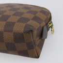 LOUIS VUITTON Damier Ebene Pochette Cosmetic PM Pouch N47516 LV Auth 198553-15