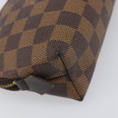 LOUIS VUITTON Damier Ebene Pochette Cosmetic PM Pouch N47516 LV Auth 198553-16