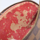 LOUIS VUITTON Damier Ebene Pochette Cosmetic PM Pouch N47516 LV Auth 198553-11