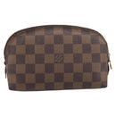 LOUIS VUITTON Damier Ebene Pochette Cosmetic PM Pouch N47516 LV Auth 198553-2