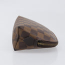 LOUIS VUITTON Damier Ebene Pochette Cosmetic PM Pouch N47516 LV Auth 198553-3