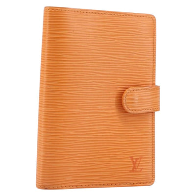 LOUIS VUITTON Epi Agenda PM Day Planner Cover Orange R2005H LV Auth 198554A