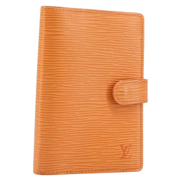 LOUIS VUITTON Epi Agenda PM Day Planner Cover Orange R2005H LV Auth 198554A