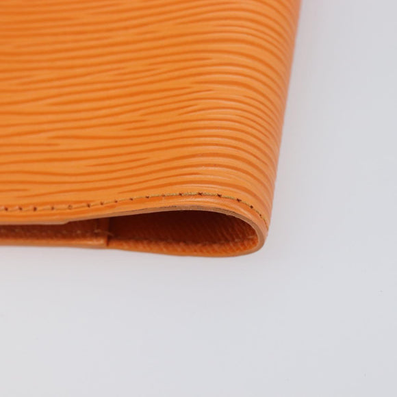 LOUIS VUITTON Epi Agenda PM Day Planner Cover Orange R2005H LV Auth 198554A