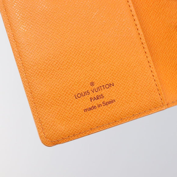 LOUIS VUITTON Epi Agenda PM Day Planner Cover Orange R2005H LV Auth 198554A