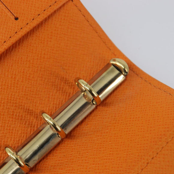 LOUIS VUITTON Epi Agenda PM Day Planner Cover Orange R2005H LV Auth 198554A