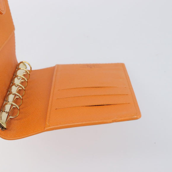 LOUIS VUITTON Epi Agenda PM Day Planner Cover Orange R2005H LV Auth 198554A