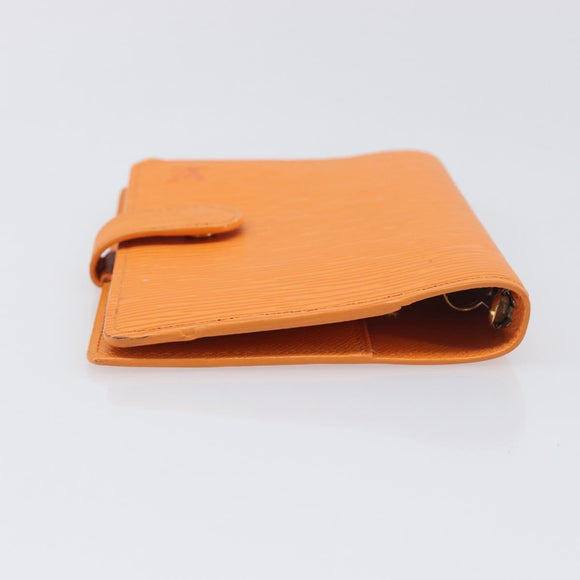 LOUIS VUITTON Epi Agenda PM Day Planner Cover Orange R2005H LV Auth 198554A