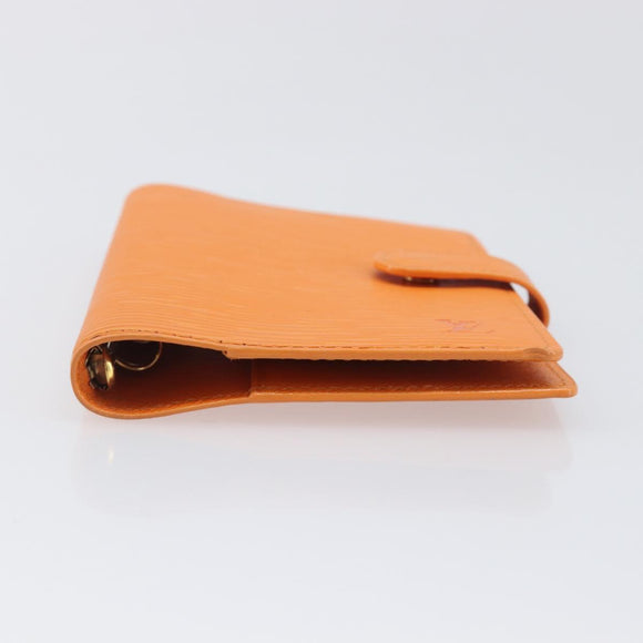 LOUIS VUITTON Epi Agenda PM Day Planner Cover Orange R2005H LV Auth 198554A