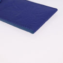 LOUIS VUITTON Monogram Emboss Pen Case Blue GI1199 LV Auth 198556M-7