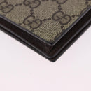 GUCCI BNF GG Supreme Compact Wallet PVC Leather Beige Yellow 701009 Auth 198557M-16
