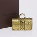 LOUIS VUITTON Monogram Keepall Motif Paperweight Metal Gold Tone LV Auth 198558A-12