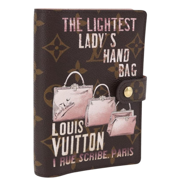 LOUIS VUITTON Monogram Trunk Agenda PM Day Planner Cover R21077 LV Auth 198560M