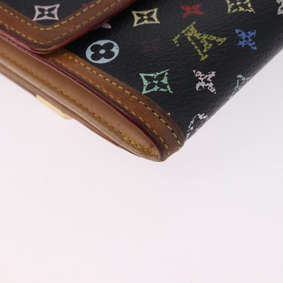 LOUIS VUITTON Multicolor Porte Monnaie Bier Cartes Crdit M92984 Auth 198561