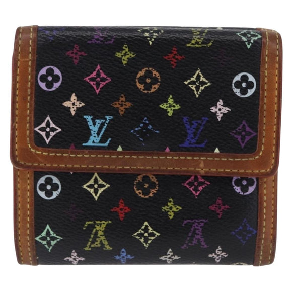 LOUIS VUITTON Multicolor Porte Monnaie Bier Cartes Crdit M92984 Auth 198561