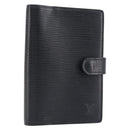 LOUIS VUITTON Epi Agenda PM Day Planner Cover Black R20052 LV Auth 198564A-1