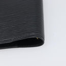 LOUIS VUITTON Epi Agenda PM Day Planner Cover Black R20052 LV Auth 198564A-15
