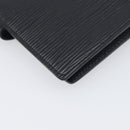 LOUIS VUITTON Epi Agenda PM Day Planner Cover Black R20052 LV Auth 198564A-16