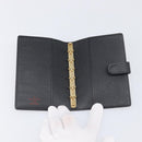 LOUIS VUITTON Epi Agenda PM Day Planner Cover Black R20052 LV Auth 198564A-8