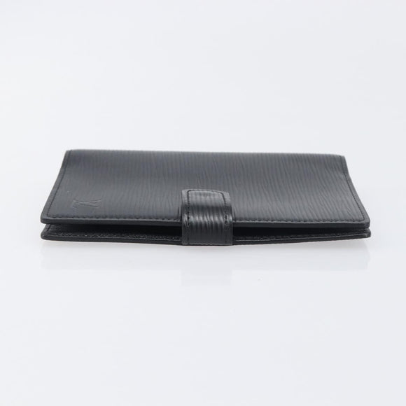 LOUIS VUITTON Epi Agenda PM Day Planner Cover Black R20052 LV Auth 198564A