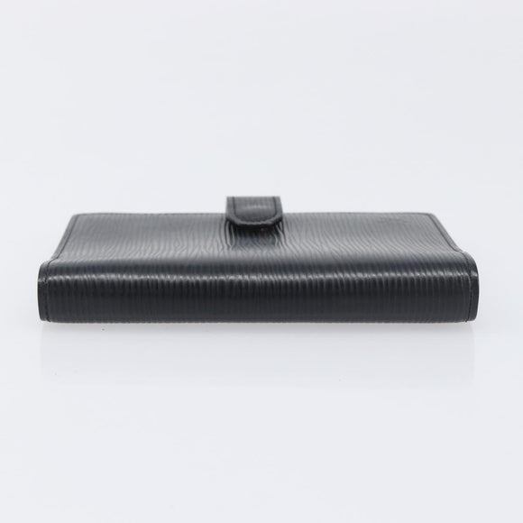 LOUIS VUITTON Epi Agenda PM Day Planner Cover Black R20052 LV Auth 198564A