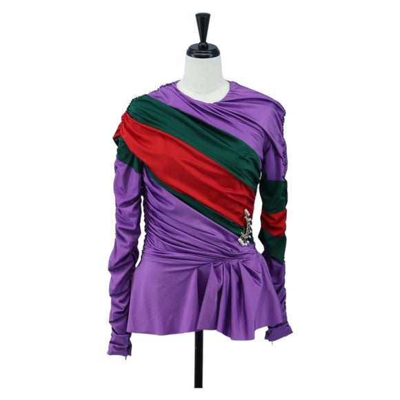 GUCCI Blouse Nylon The Hacker Project BALENCIAGA Collaboration Auth 198567M