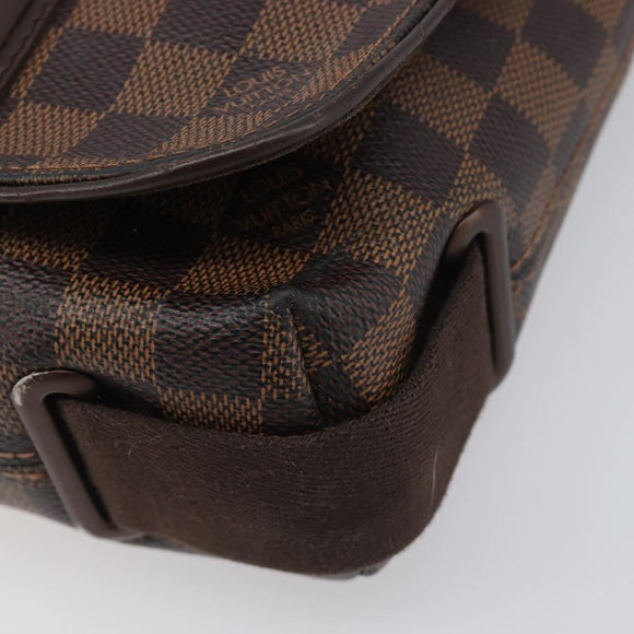 LOUIS VUITTON Damier Ebene Brooklyn PM Shoulder Bag N51210 LV Auth 198568