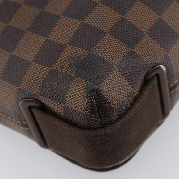 LOUIS VUITTON Damier Ebene Brooklyn PM Shoulder Bag N51210 LV Auth 198568